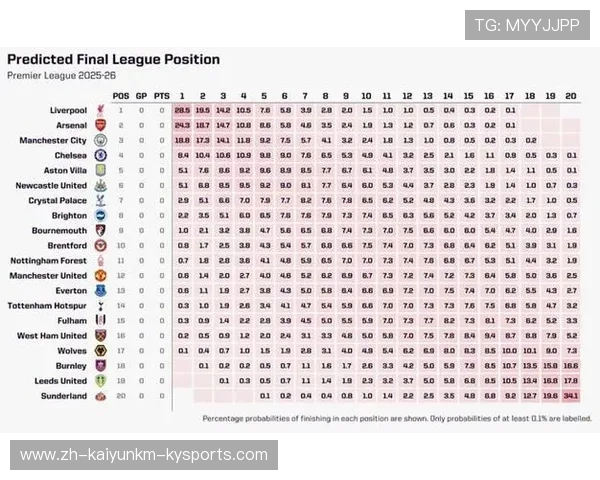 英超球队电子表格数据统计及应用分析
